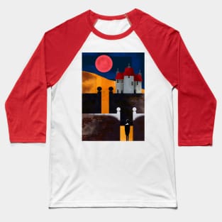 Haunted House Baseball T-Shirt